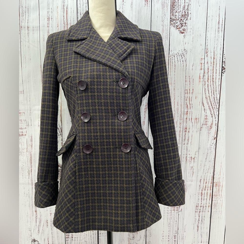 Victoria’s Secret Purple & Green Pea Coat